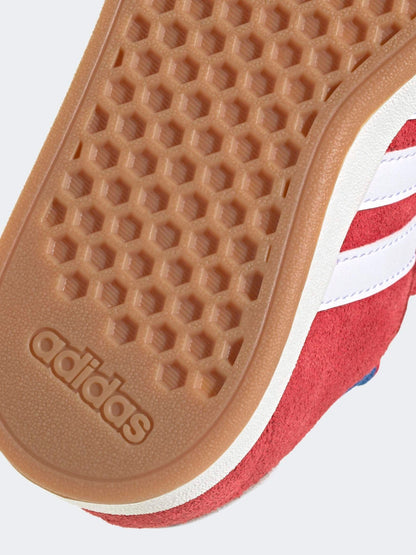 adidas Red Grand Court 00s Suede Elastic Lace Kids Trainers image 10
