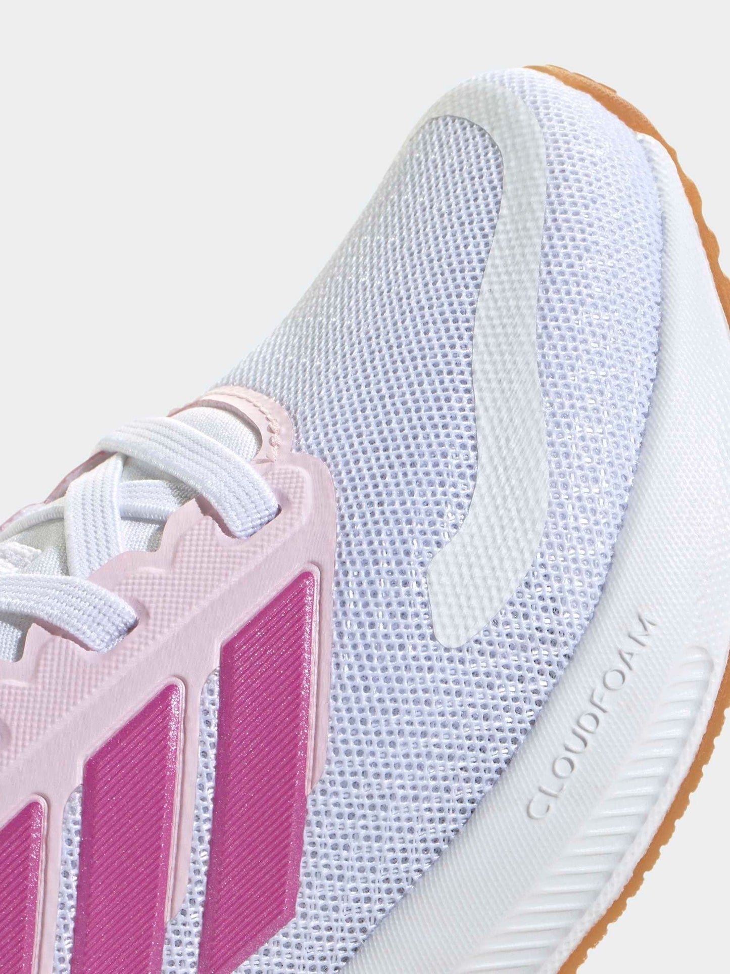 adidas White Runfalcon 5 Elastic Lace Running Kids Trainers image 6