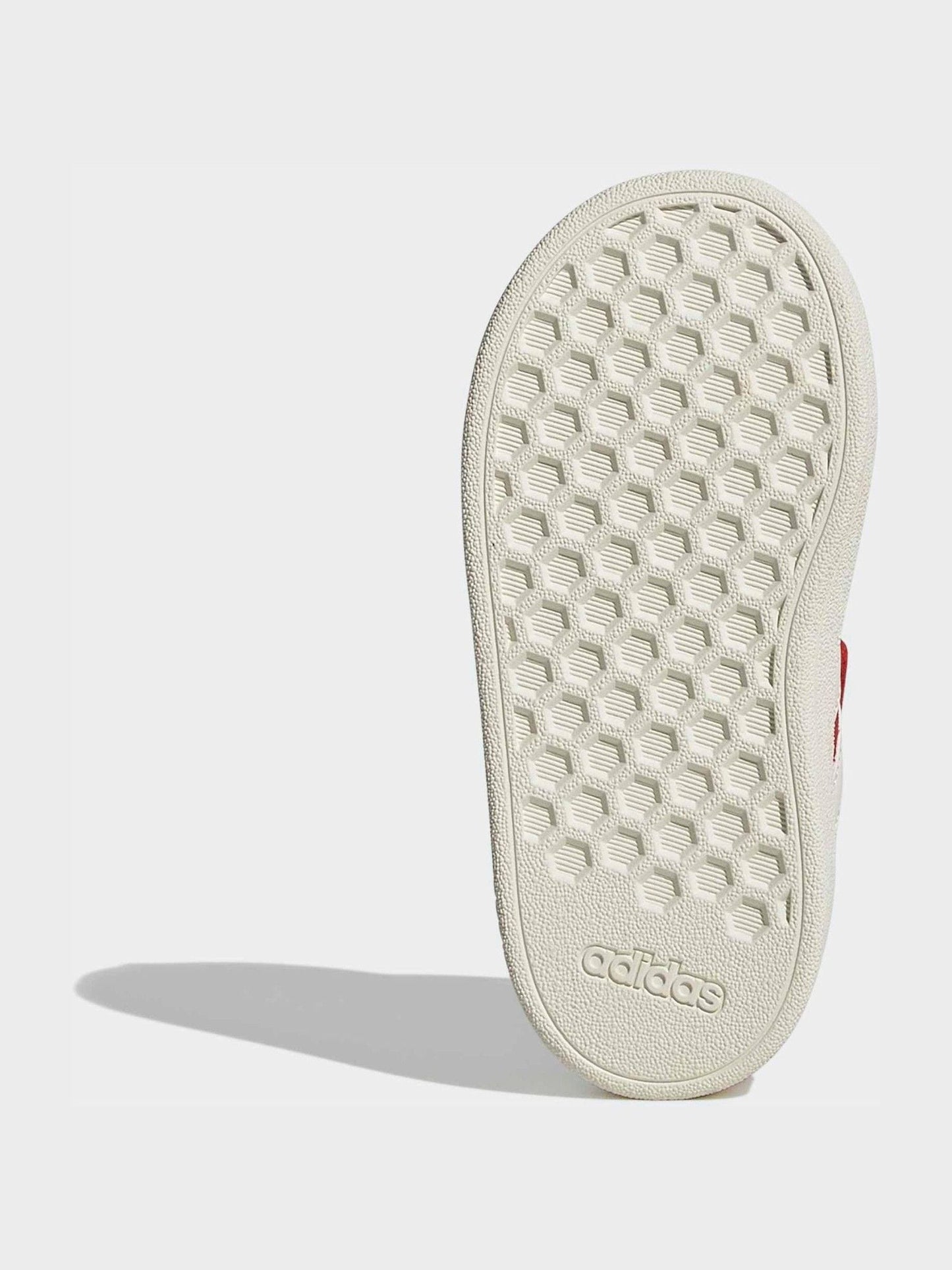 adidas Red/White Grand Court 2.0 Elastic Lace Infant Trainers image 7