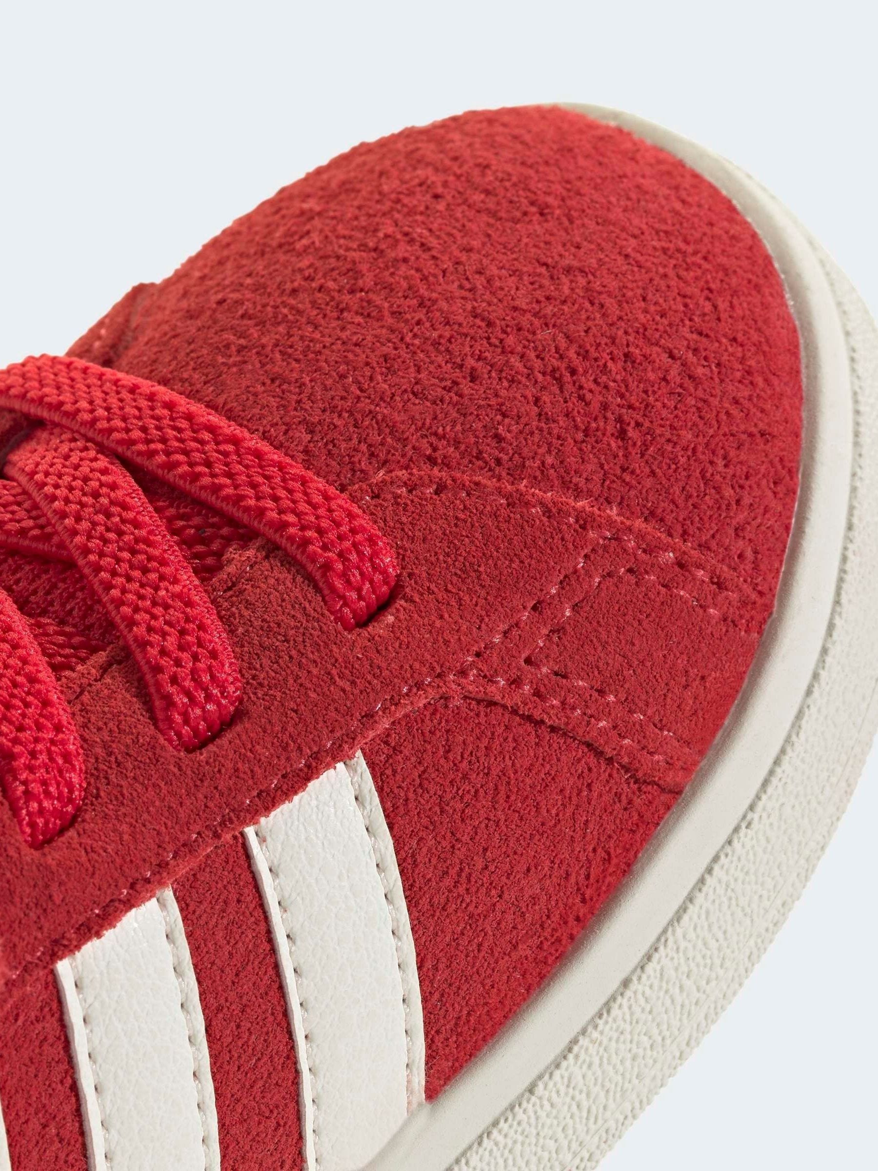 adidas Red/White Grand Court 2.0 Elastic Lace Infant Trainers image 8