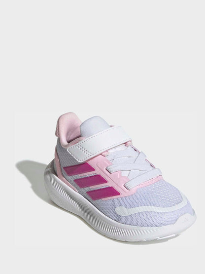 adidas White Runfalcon 5 Hook and Loop Easy On Infant Trainers image 4