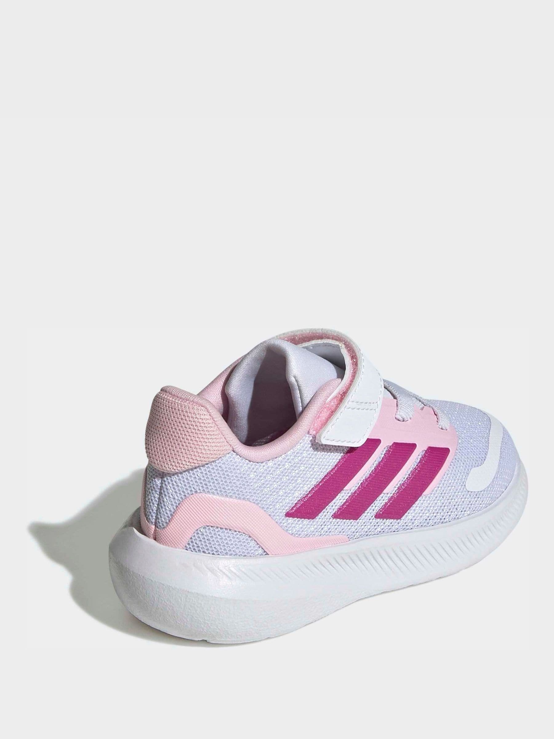 adidas White Runfalcon 5 Hook and Loop Easy On Infant Trainers image 5