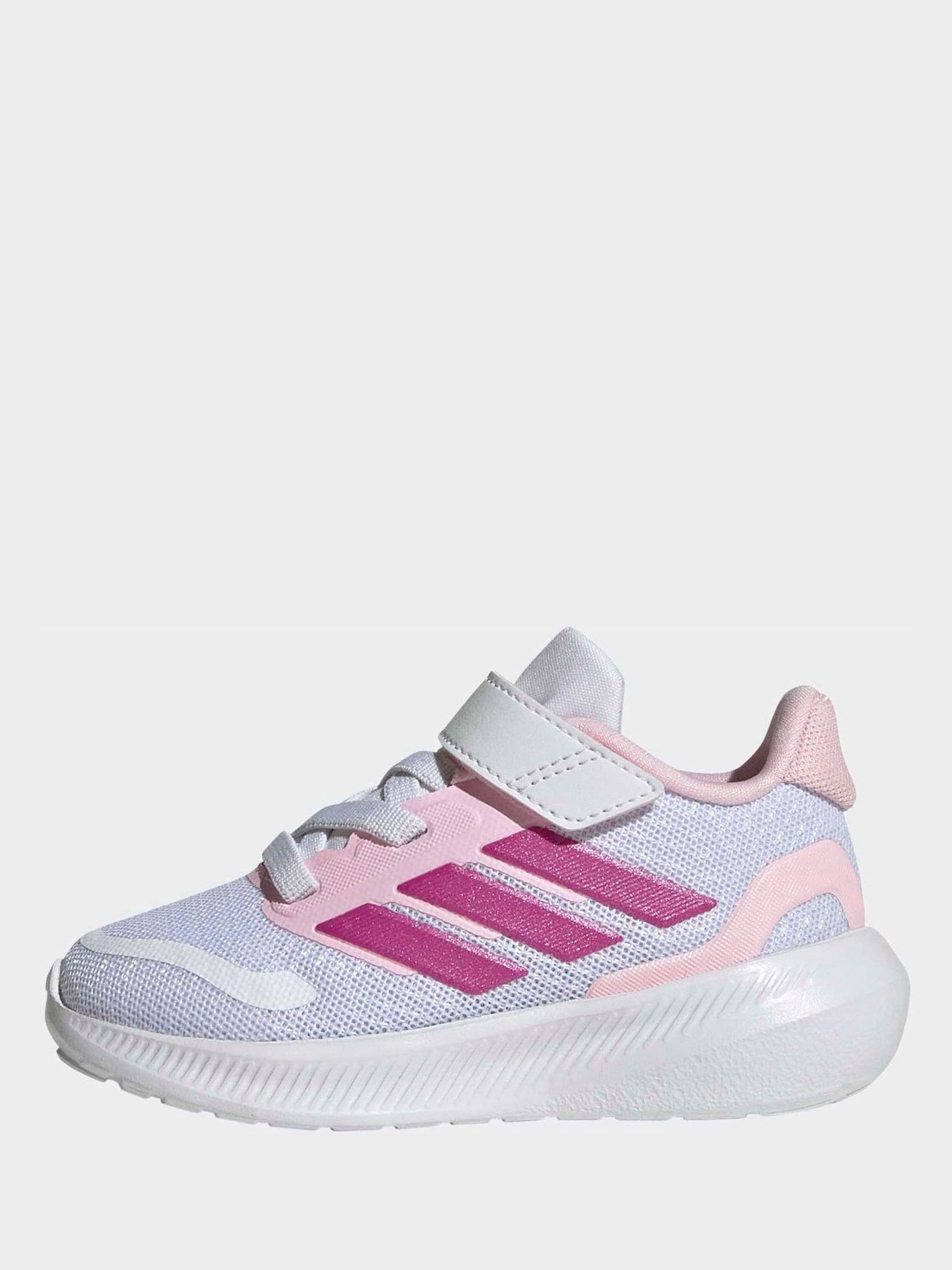 adidas White Runfalcon 5 Hook and Loop Easy On Infant Trainers image 6