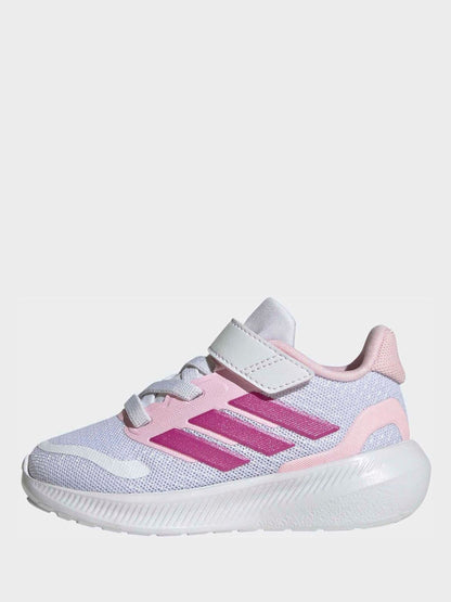adidas White Runfalcon 5 Hook and Loop Easy On Infant Trainers image 6