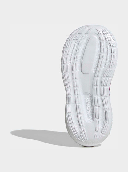adidas White Runfalcon 5 Hook and Loop Easy On Infant Trainers image 9