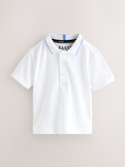 Baker by Ted Baker 'T' Texture Dungaree and Polo Shirt Set image 3