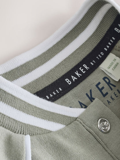 Baker by Ted Baker Blue/Stone Varsity Rompers 2 Pack image 7