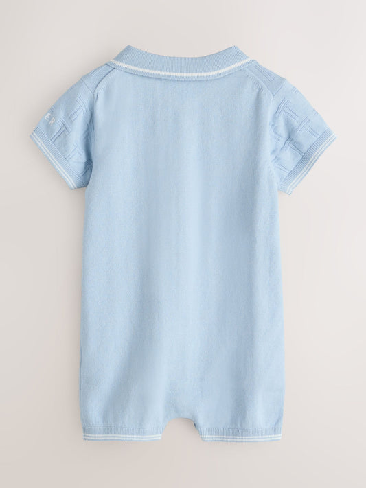 Baker by Ted Baker Blue Knitted Romper image 2