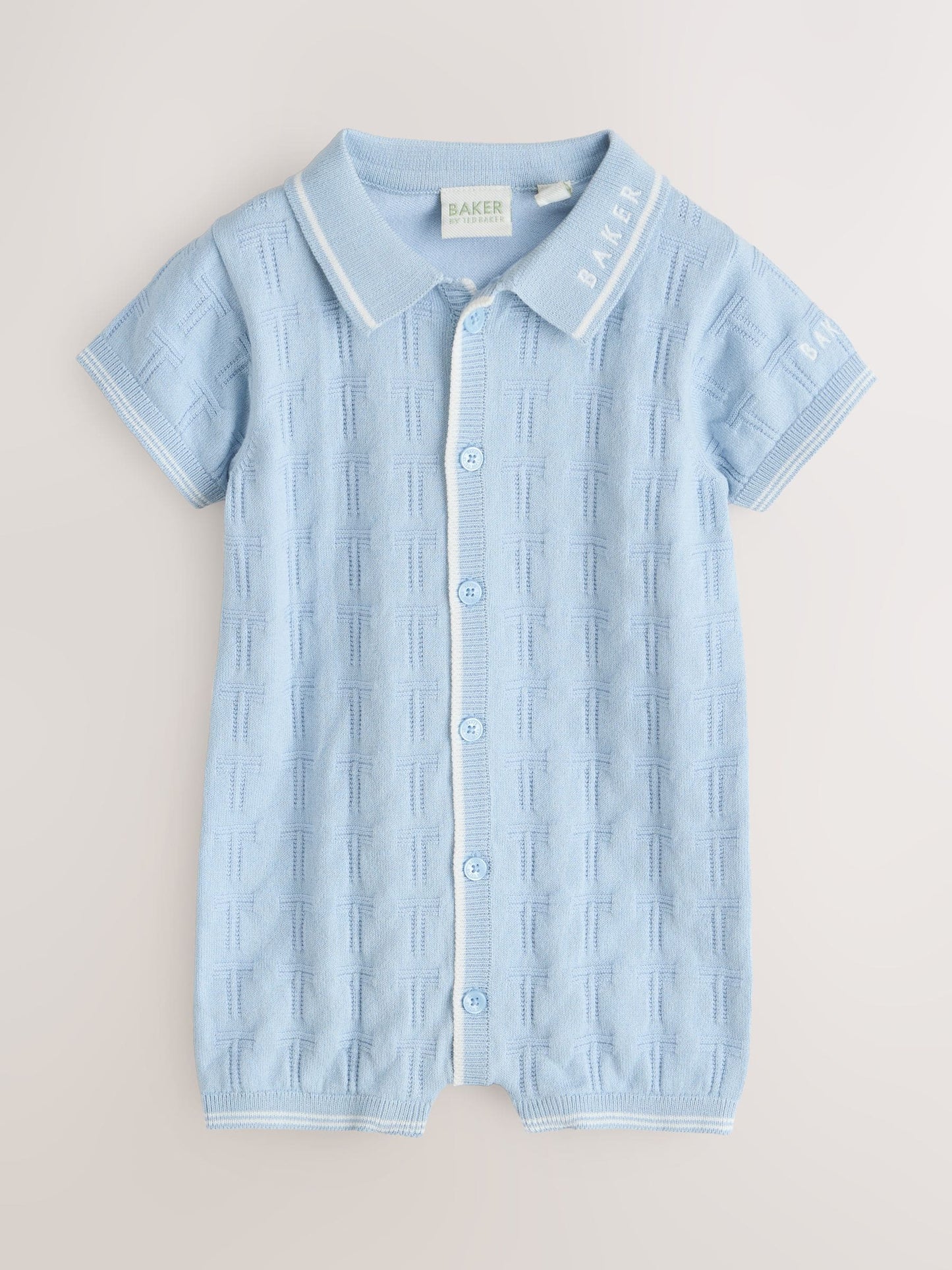 Baker by Ted Baker Blue Knitted Romper image 1