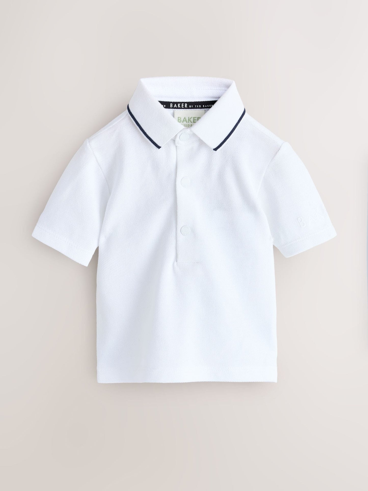 Baker by Ted Baker Stripe Dungaree and Polo Shirt Set image 3