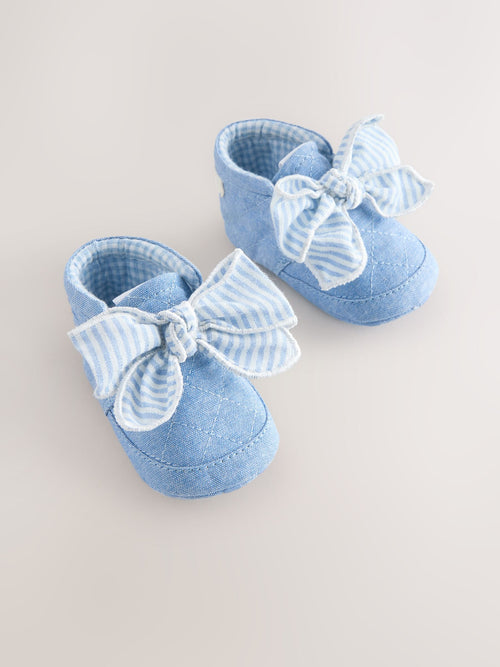 Dsiney Kidz - Blue Baby Floral Print Boots (0-18mths) image 1