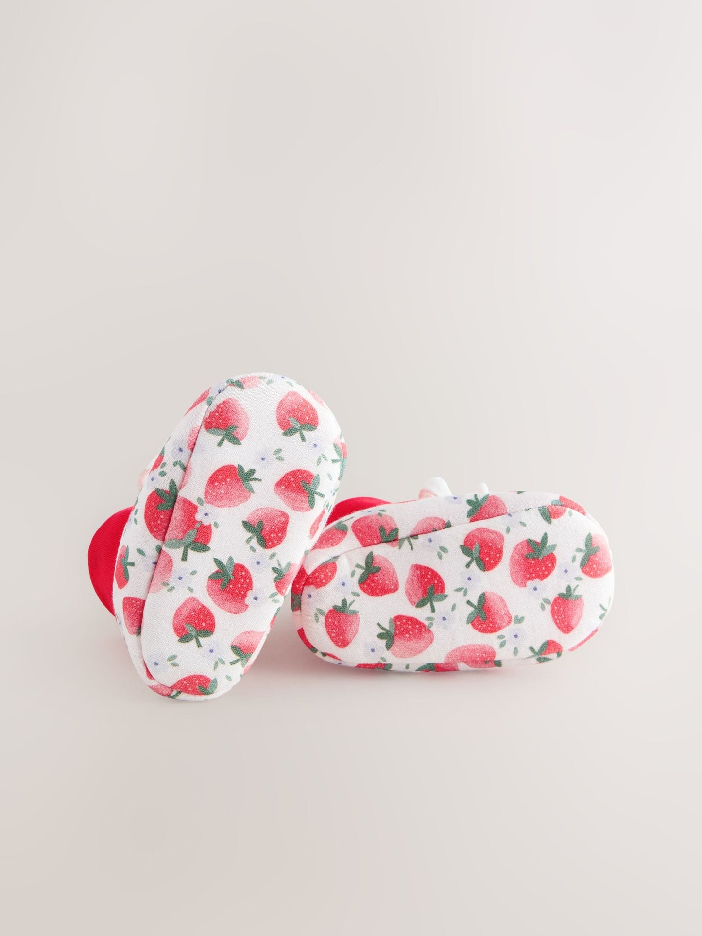 Red Strawberry Baby Sock Top Boots (0-18mths) image 4