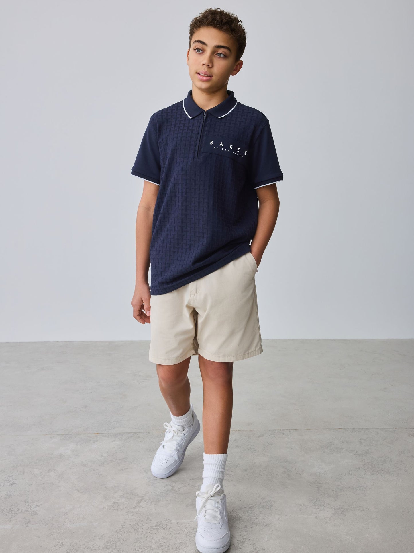 Baker by Ted Baker Textured Polo Shirt image 3