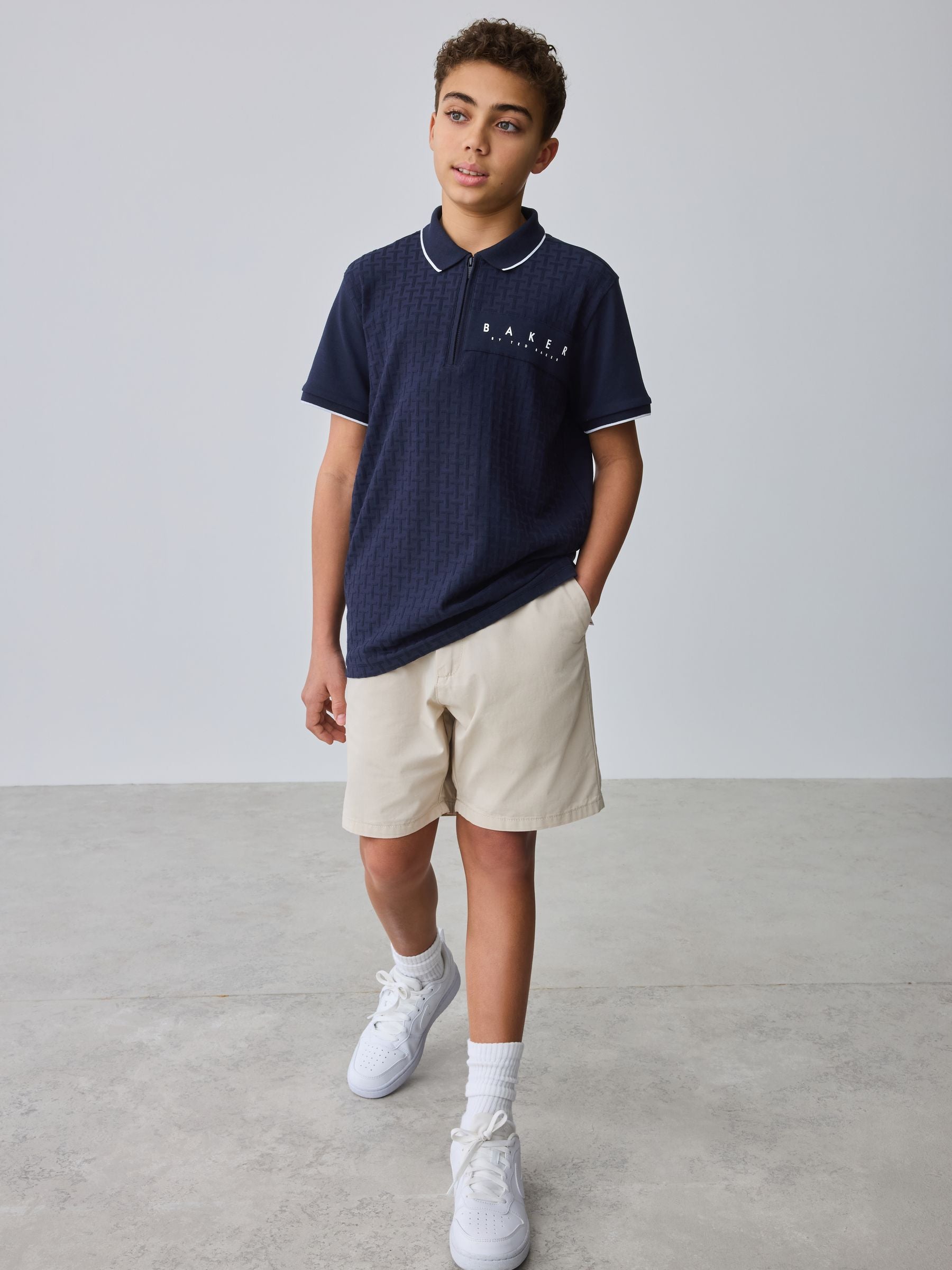 Baker by Ted Baker Textured Polo Shirt image 3