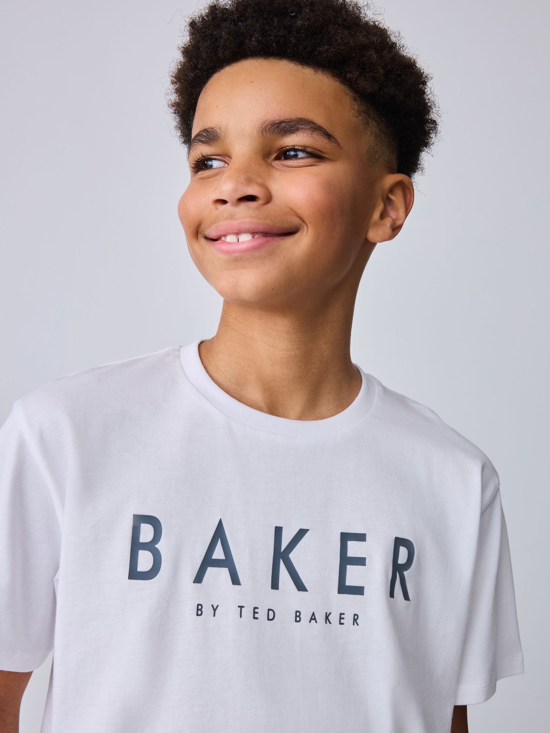 Baker by Ted Baker Grey Border Print Shirt and T-Shirt Set image 6