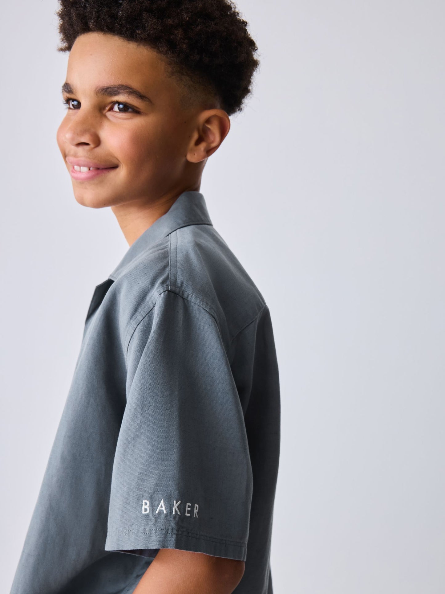 Baker by Ted Baker Grey Border Print Shirt and T-Shirt Set image 7