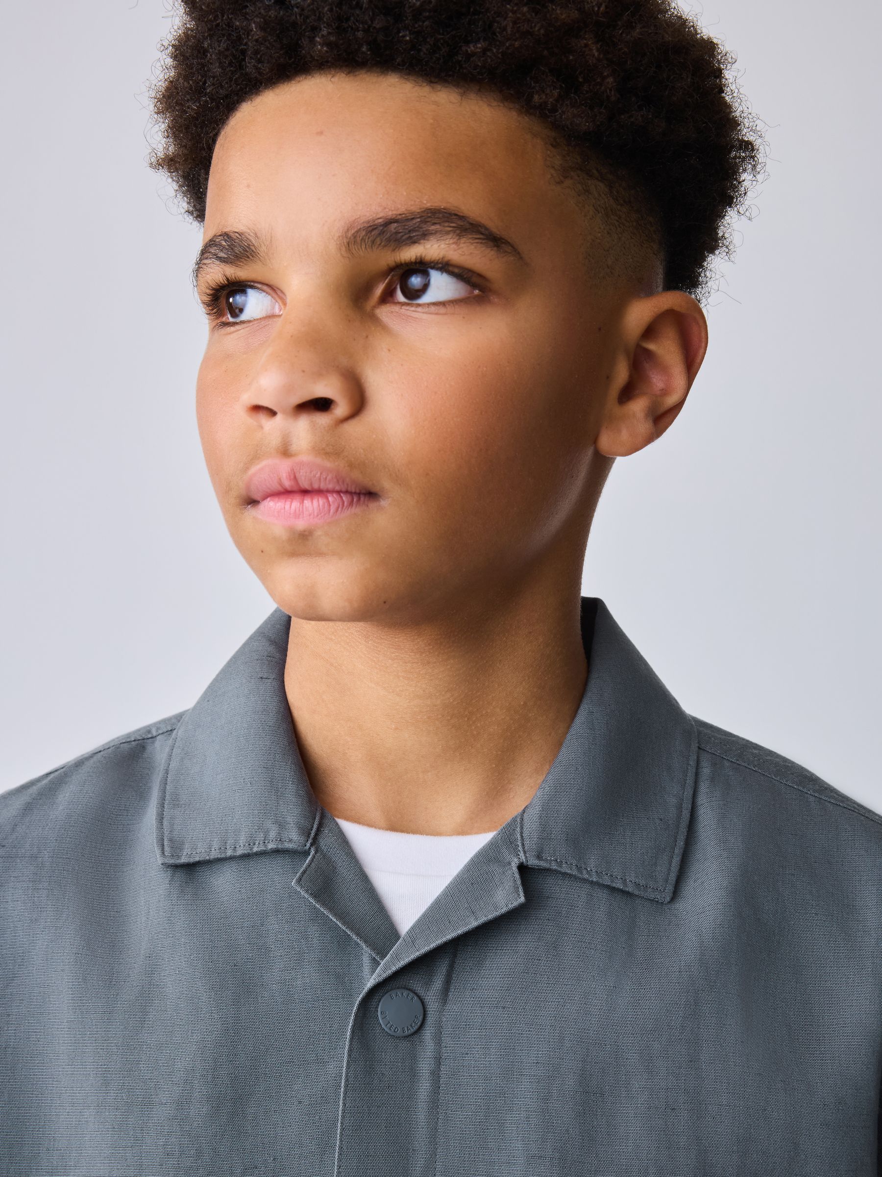 Baker by Ted Baker Grey Border Print Shirt and T-Shirt Set image 8