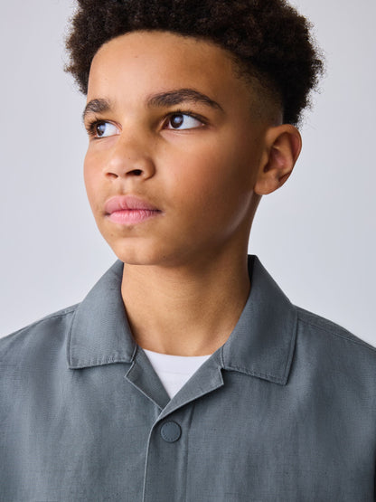 Baker by Ted Baker Grey Border Print Shirt and T-Shirt Set image 8