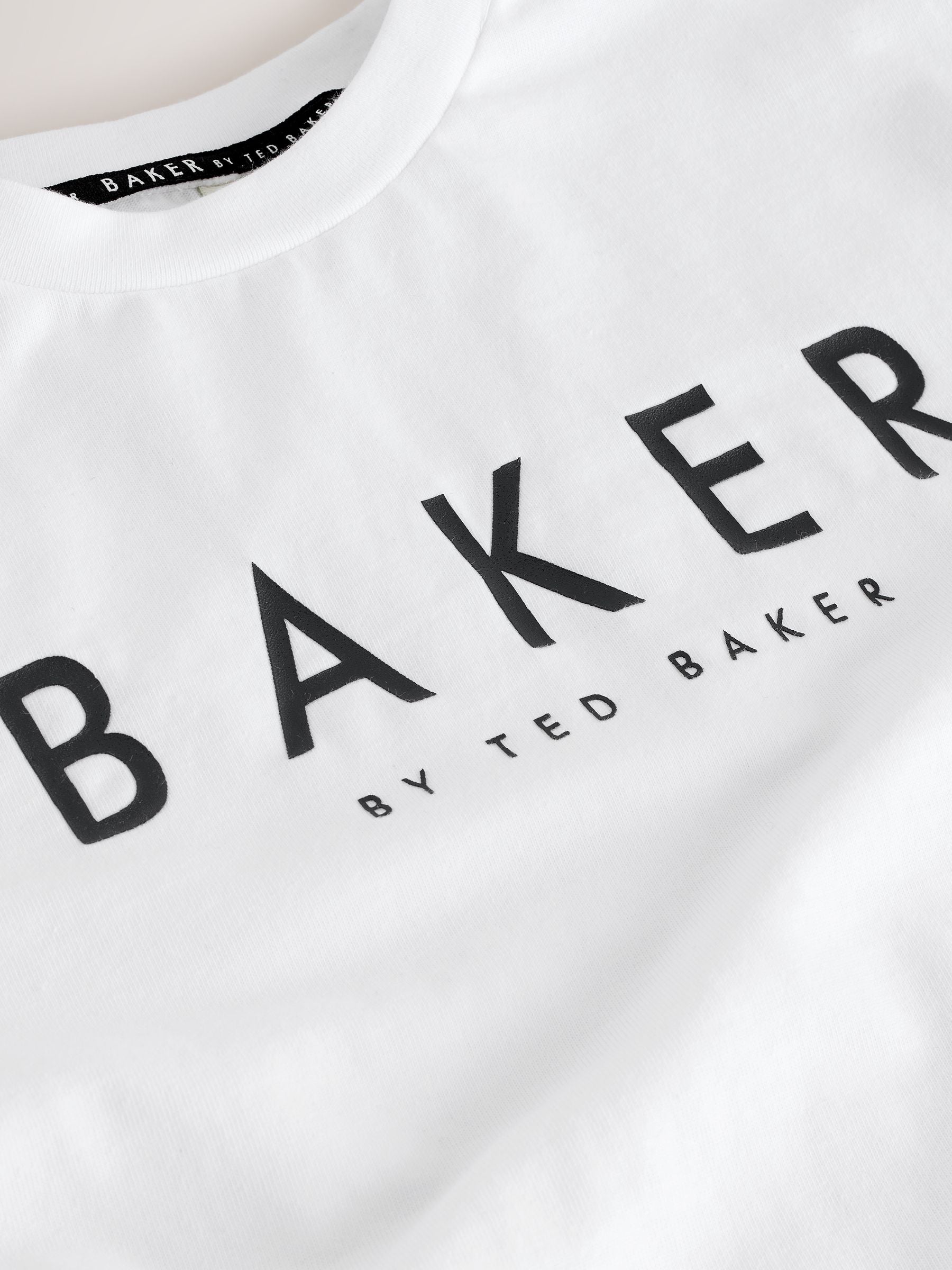 Baker by Ted Baker Linen Blend Floral Black Shirt and T-Shirt Set image 9