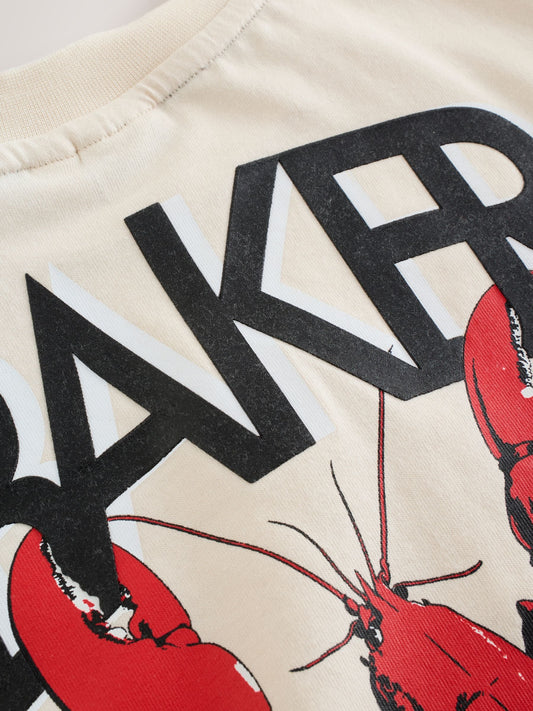 Baker by Ted Baker Oversized Graphic T-Shirt image 3