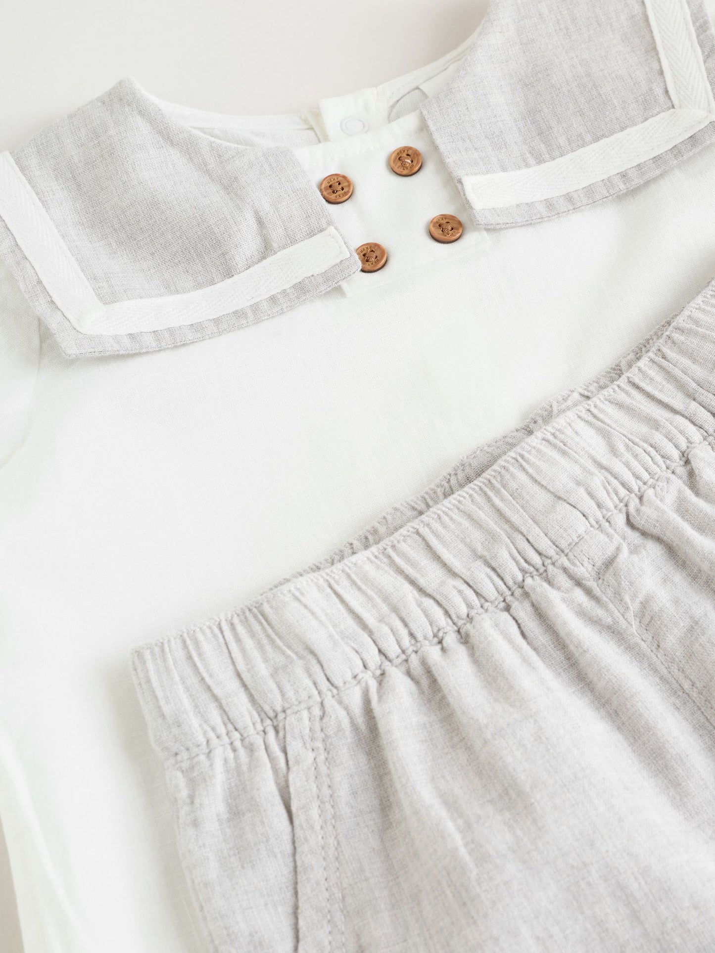 Grey/White Shirt and Trousers Baby Set (0mths-3yrs) image 6