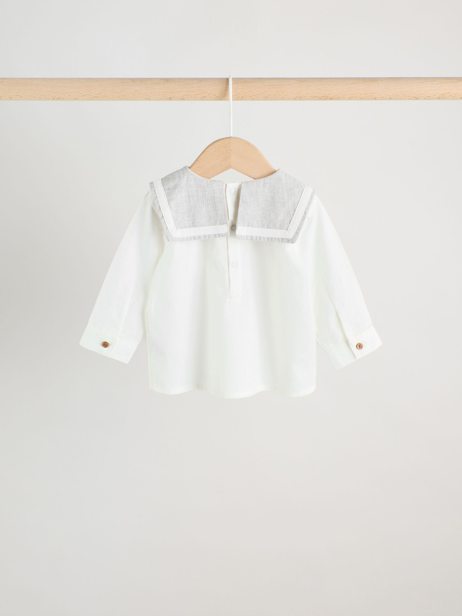 Grey/White Shirt and Trousers Baby Set (0mths-3yrs) image 7