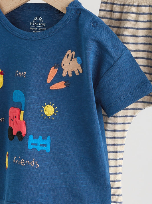 Blue Farm Top and Leggings Baby Set (0mths-2yrs) image 3