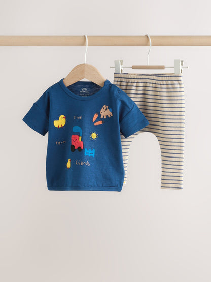 Blue Farm Top and Leggings Baby Set (0mths-2yrs) image 4