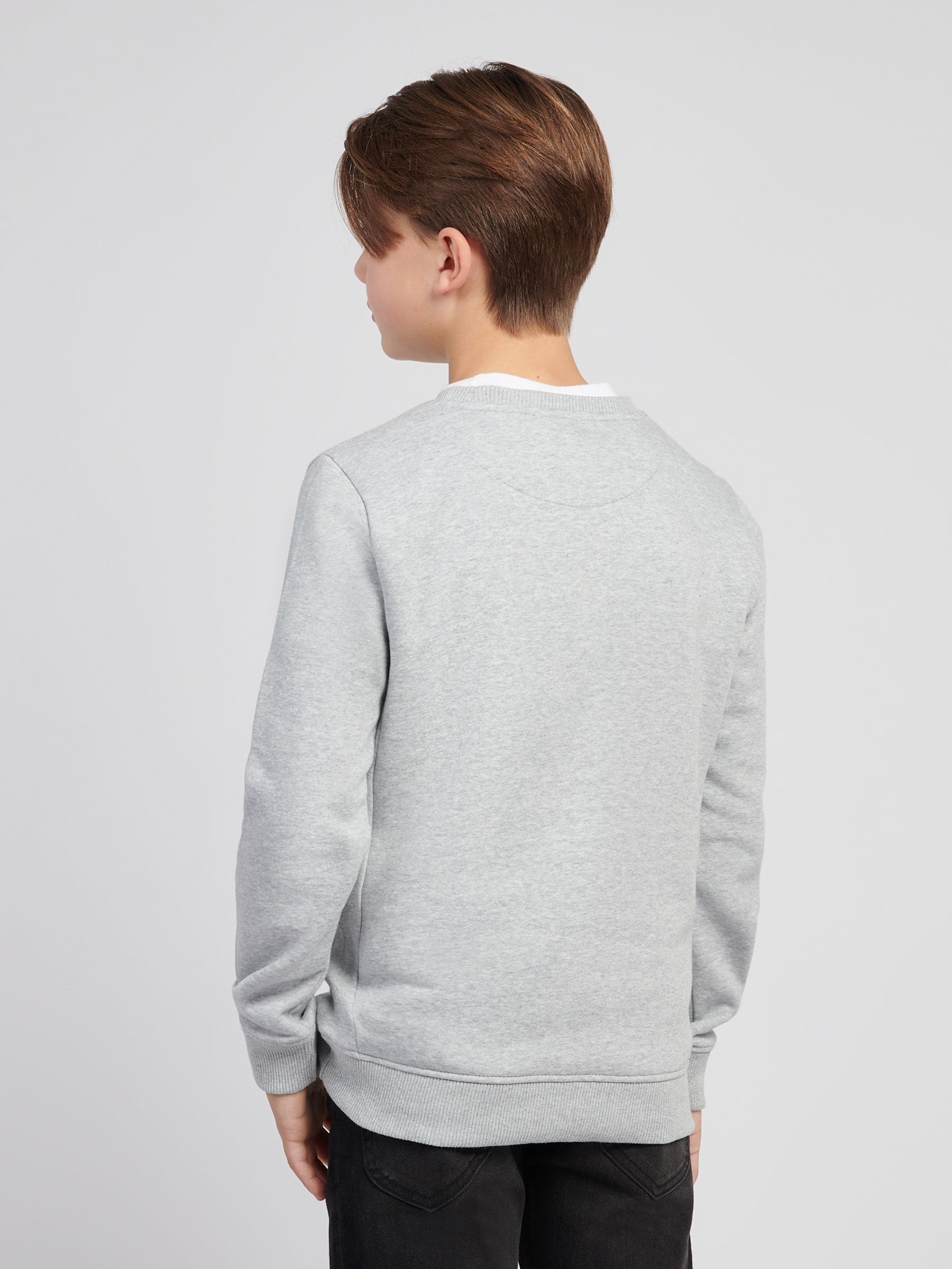 Dsiney Kidz - Lee Grey Lee Boys Wobbly Graphic Crew image 2