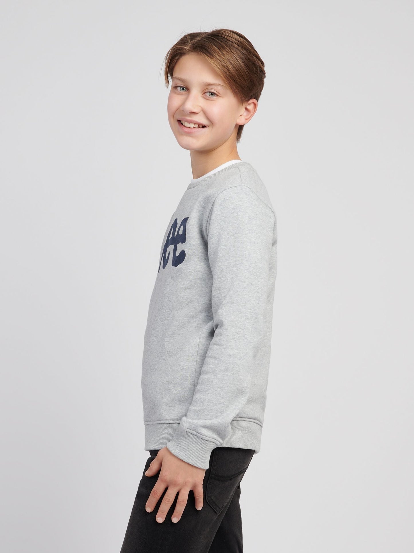 Dsiney Kidz - Lee Grey Lee Boys Wobbly Graphic Crew image 3