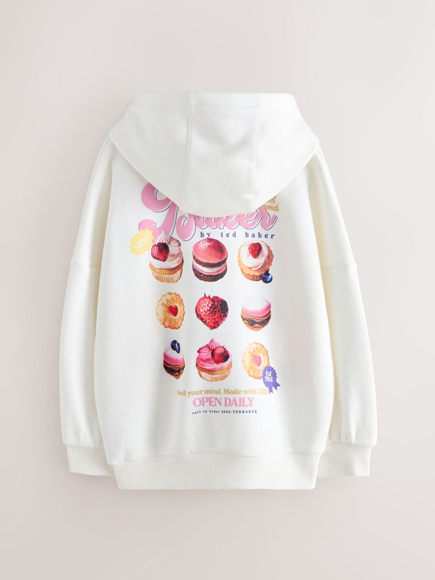 Baker by Ted Baker Oversized Back Print Hoodie