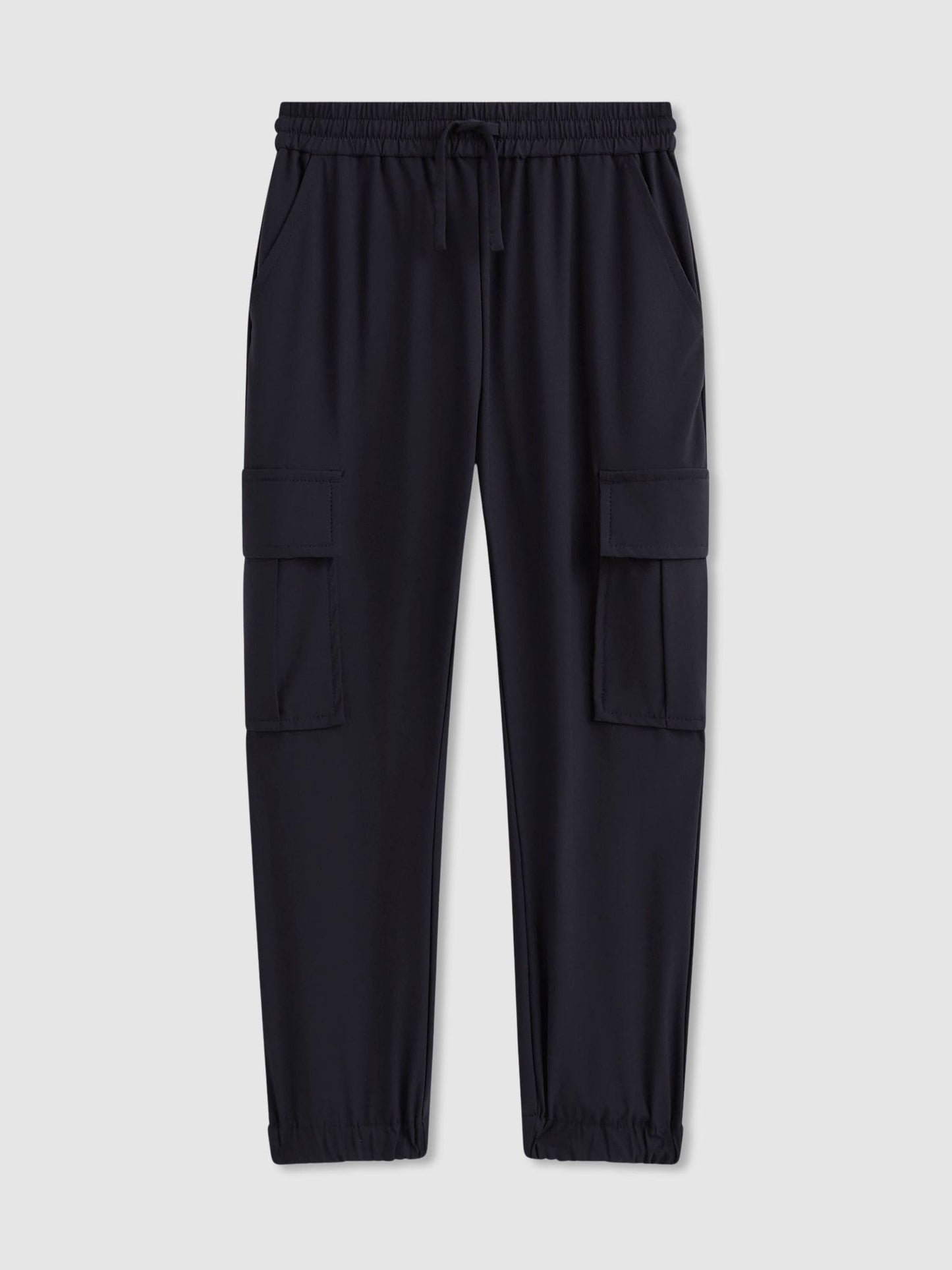 Reiss Navy Lucian 9-13 yrs Technical Drawstring Trousers image 2