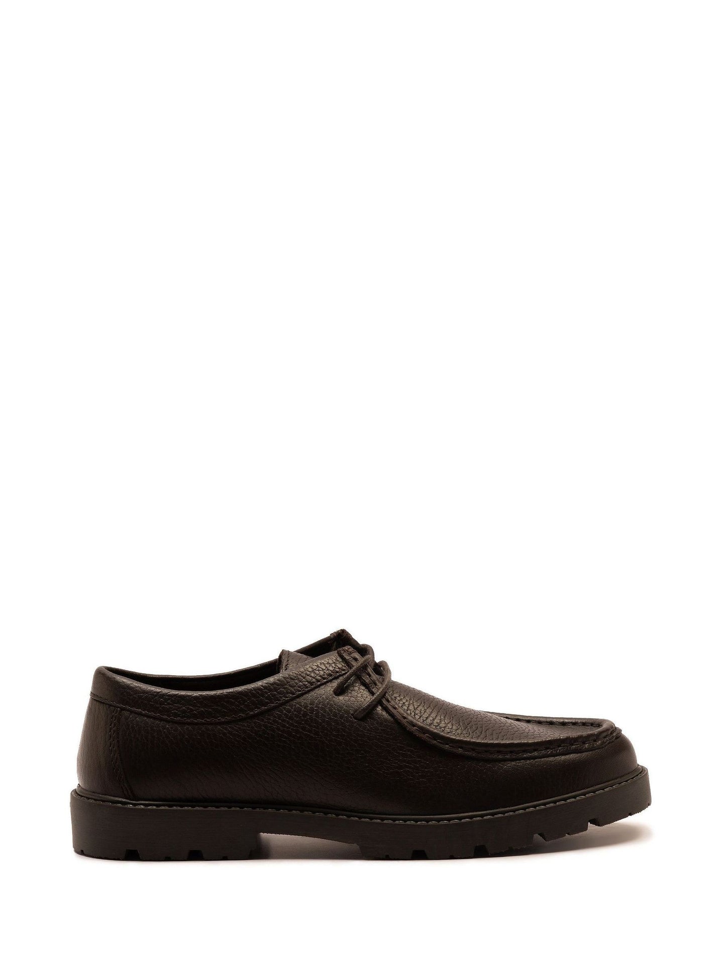 Off The Hook Brown Sky Leather Lace-Up Casual Boat Shoes image 1