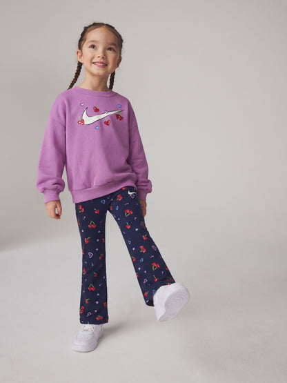 Nike Blue Crew Top & Joggers Set image 1