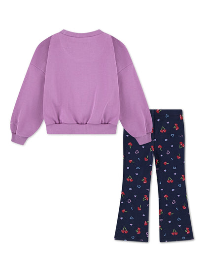 Nike Blue Crew Top & Joggers Set image 3
