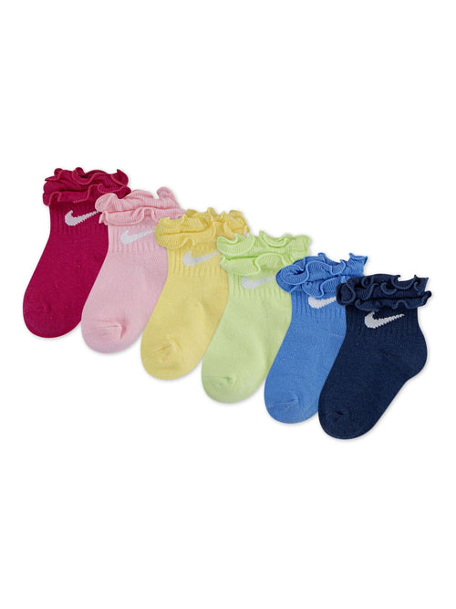 Nike Pink Little Kids 6 Pack Ruffle Socks image 1