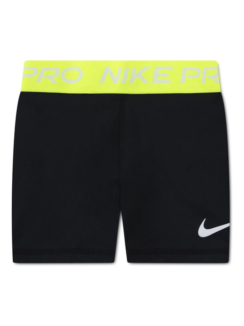 Nike Black Little Kids Girls Pro Dri FIT Shorts image 1