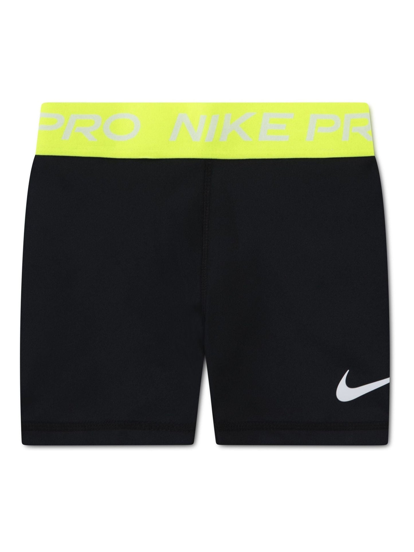 Nike Black Little Kids Girls Pro Dri FIT Shorts image 1