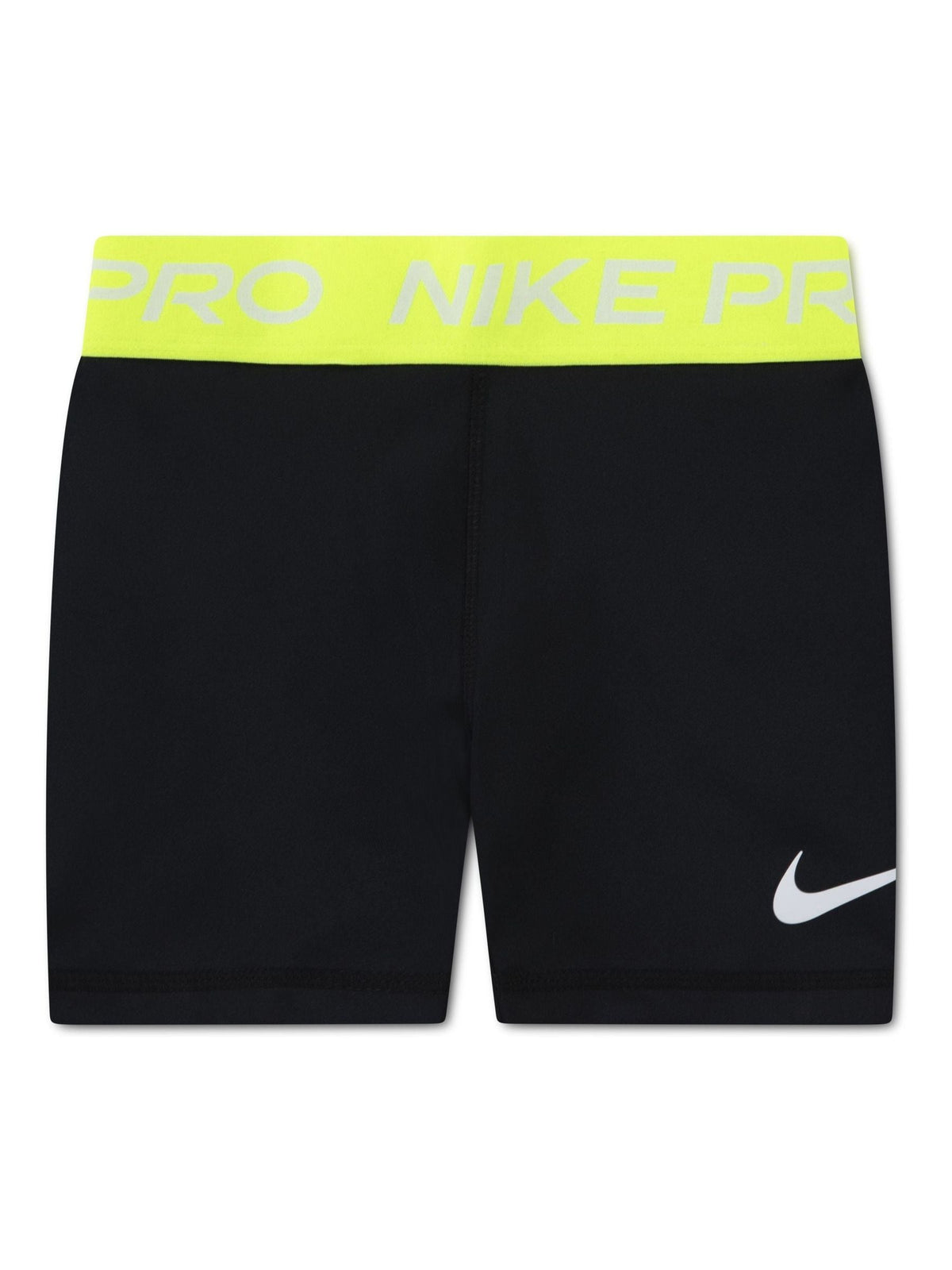 Nike Black Little Kids Girls Pro Dri FIT Shorts image 1
