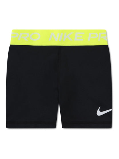 Nike Black Little Kids Girls Pro Dri FIT Shorts image 1