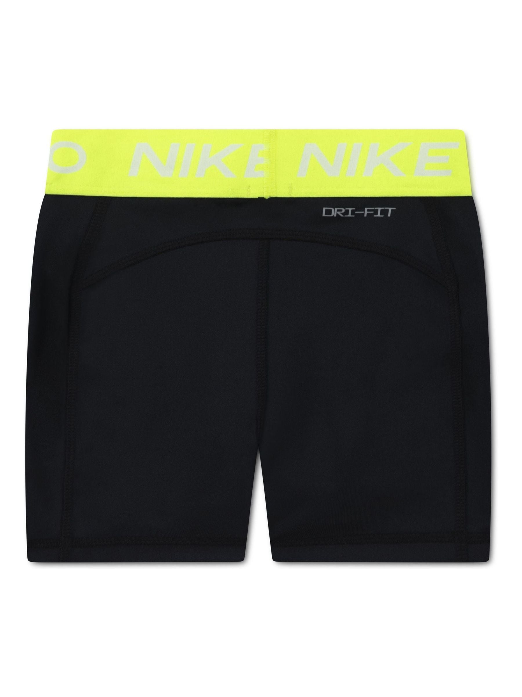 Nike Black Little Kids Girls Pro Dri FIT Shorts image 2