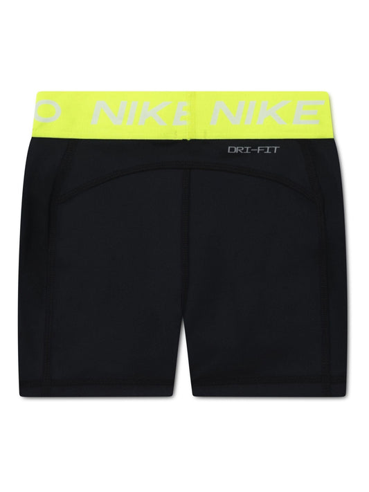 Nike Black Little Kids Girls Pro Dri FIT Shorts image 2