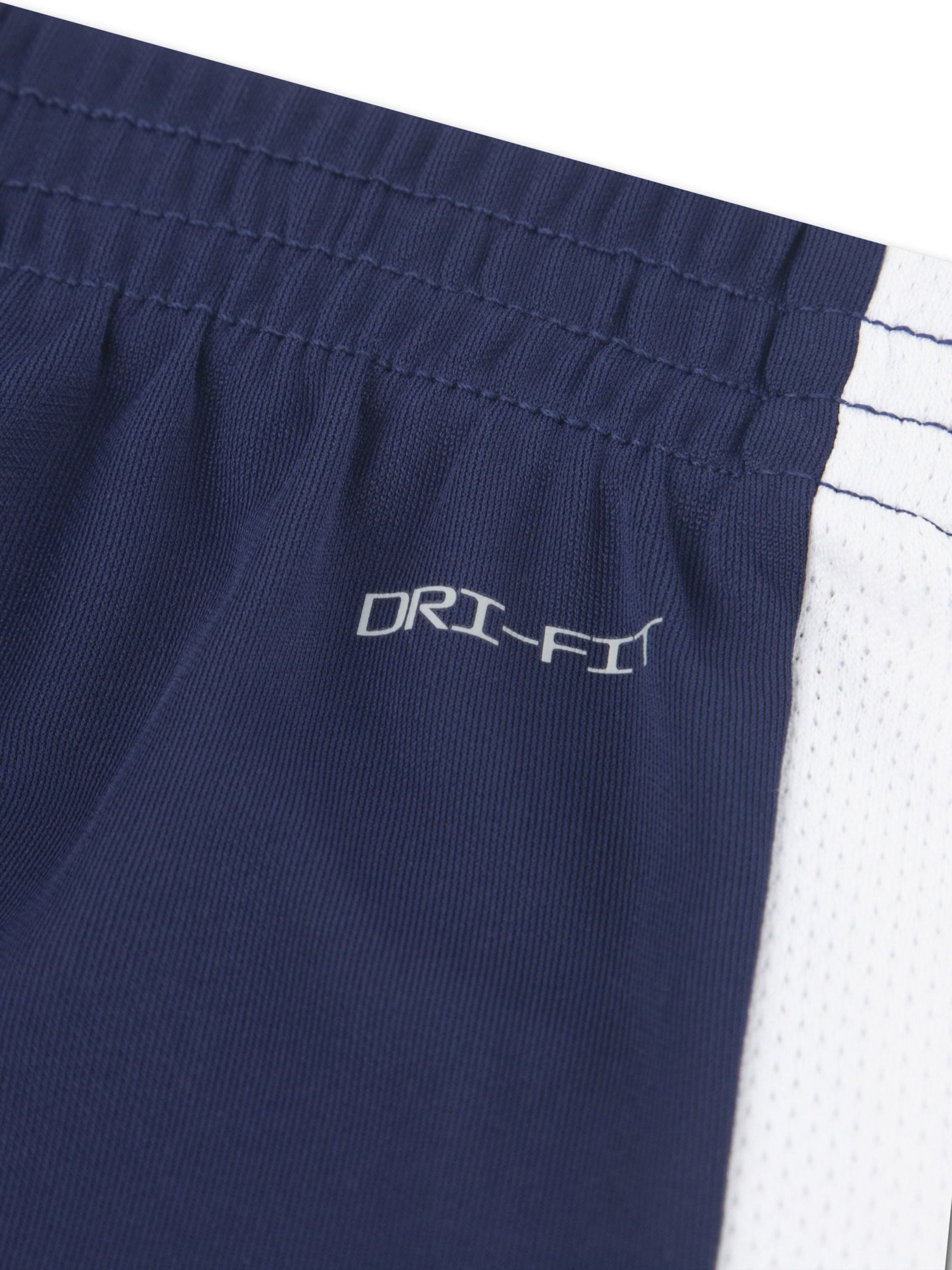 Nike Blue Dri-FIT Academy T-Shirt and Shorts Set image 4