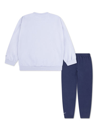 Nike Blue Little Kids Lace Print Crew Neck and Leggings Set image 3