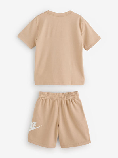 Dsiney Kidz - Nike Brown HBR Club T-Shirt and Shorts Set image 2