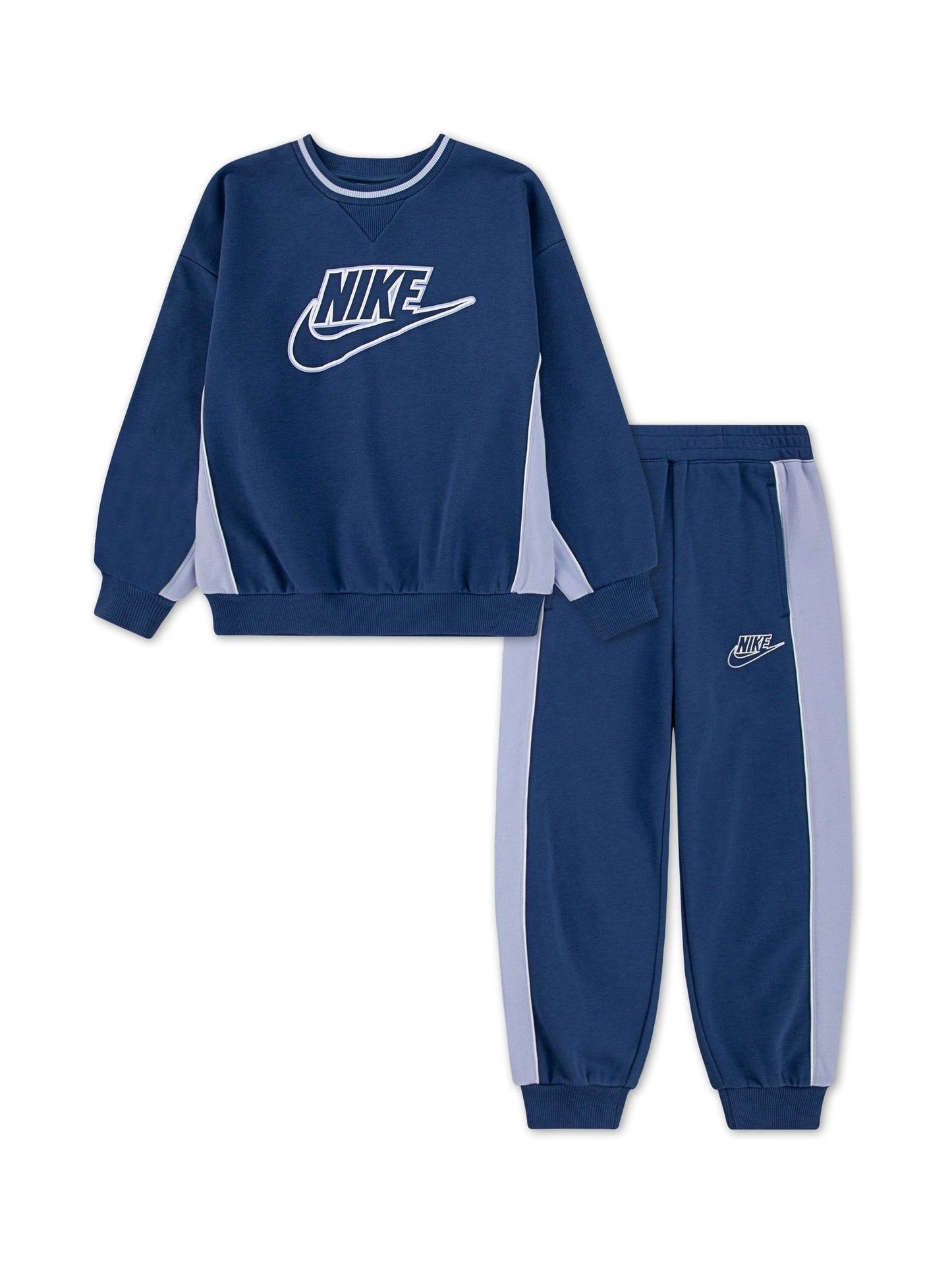 Nike Blue Colour Blocked Tracksuit image 1