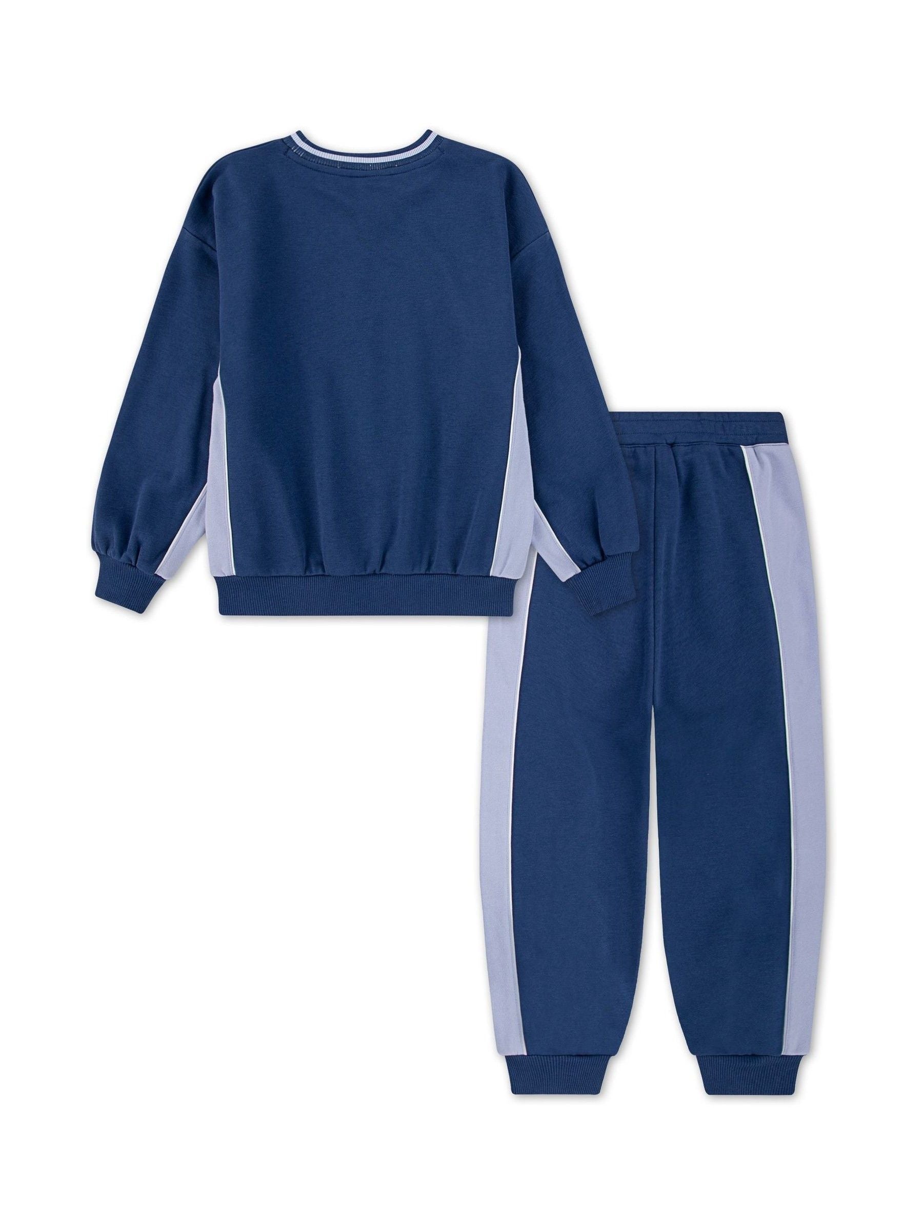Nike Blue Colour Blocked Tracksuit image 2