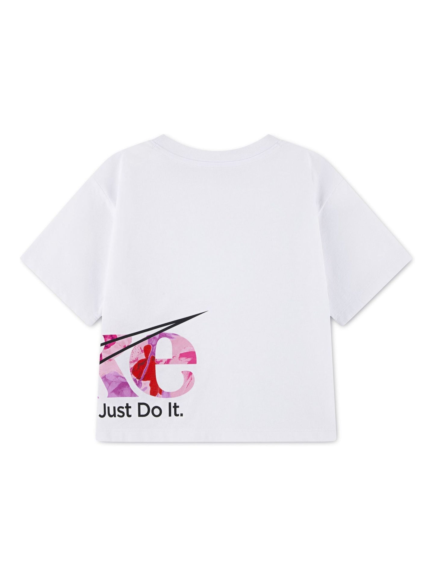 Nike White Little Kids Move With Nature Graphic Boxy Fit T-Shirt image 2