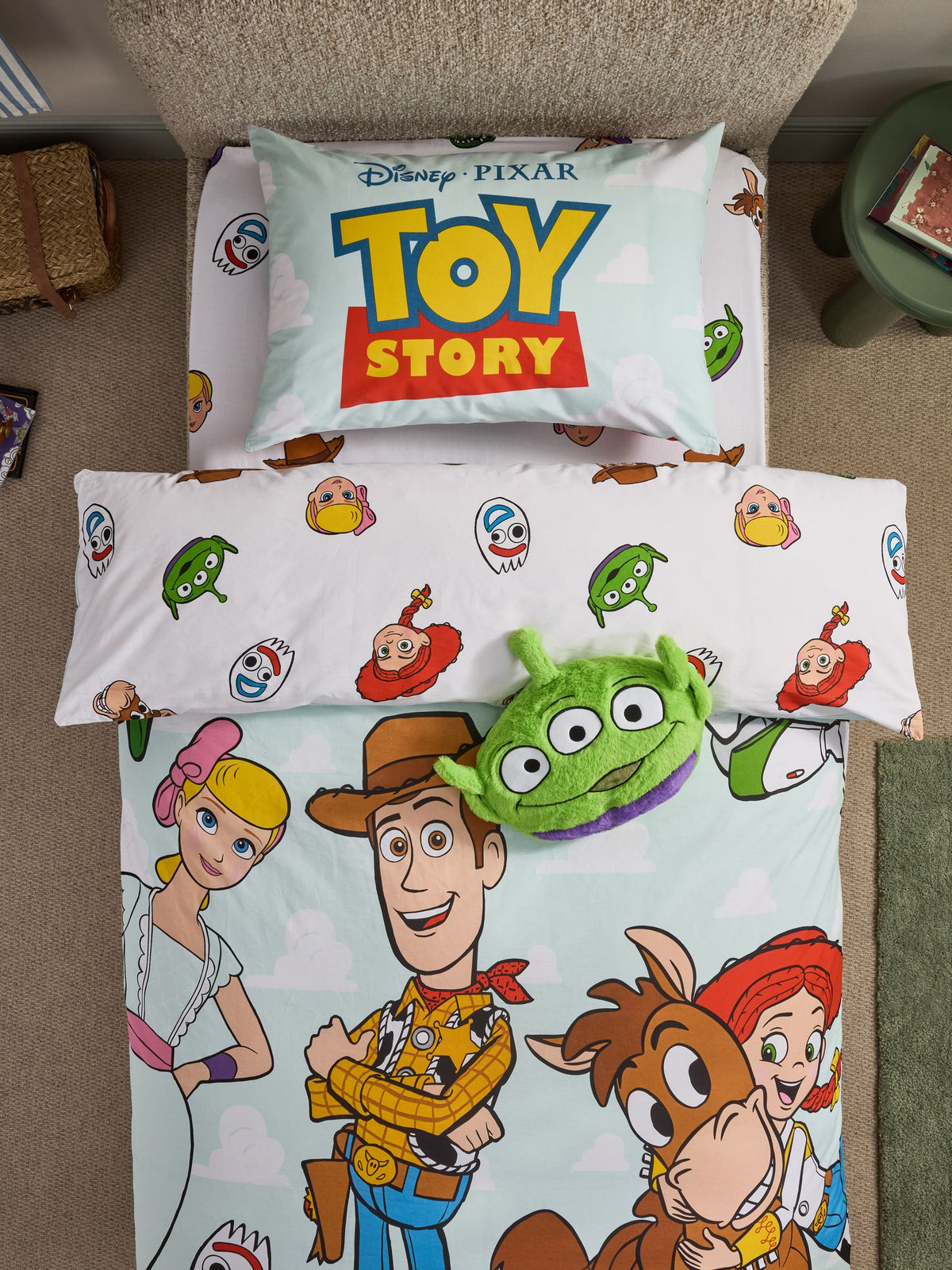 Blue Toy Story Cotton Duvet Cover and Pillowcase Set - image 2