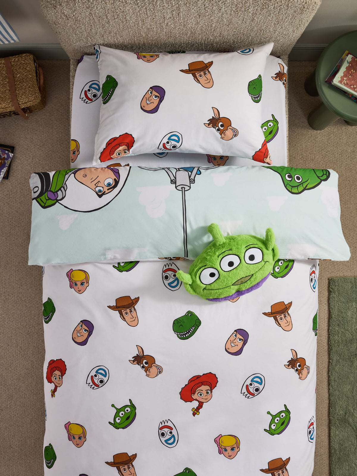Blue Toy Story Cotton Duvet Cover and Pillowcase Set - image 3